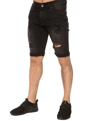 £17.99 • Buy Enzo Jeans Mens Skinny Ripped Shorts Denim Slim Fit Distressed Half Pants