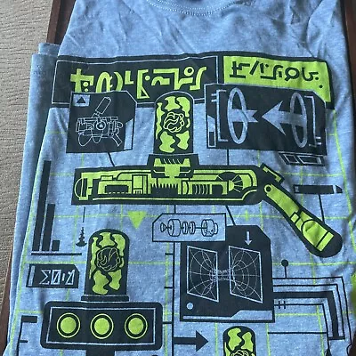 Loot Crate Rick And Morty T-Shirt Men's Large Portal Gun Blueprint Blue • $5.99