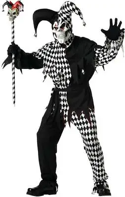 California Costume Evil Jester Adult Men Ghosts & Monsters Halloween Ou Sz Large • $26.53