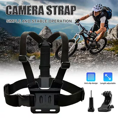 $12.89 • Buy Chest Strap Mount Belt For Gopro Hero 10 9 8 7 6 5 4 DJI OSMO Action Camera