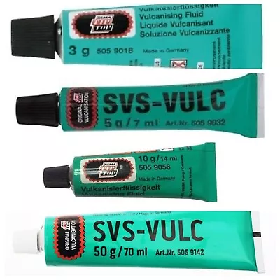 REMA TIP TOP VULCANIZING FLUID CEMENT Tubes Patches Cycles SVS-VULC Patch Glue • $5