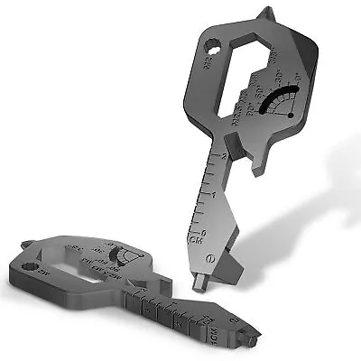 Men Keychain Multitool 2 Pack 20 In 1 Key Shaped Pocket EDC Gadgets Multi T... • $30.79