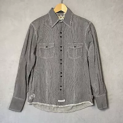 John Lennon By English Laundry Shirt Men’s Medium Gray Button Down Beatles Rock • $29.99