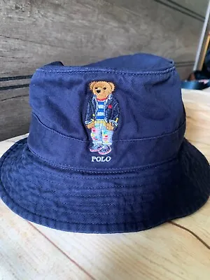NWT Polo Ralph Lauren Men`s Hat  SMall /Medium S M Polo Bear Chino Bucket NEW • $40