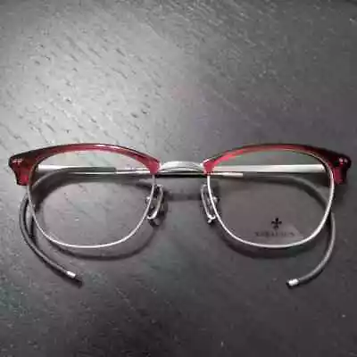 Seraphin Ashbury Designer Titanium Eyeglasses Frames And Case 49-21-170 Burgundy • $124.95