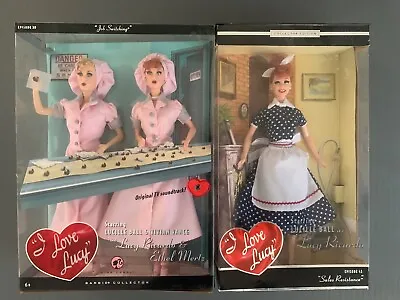 I Love Lucy Barbie Doll Set Of 2 Episode 39 And 45 NRFB • $95