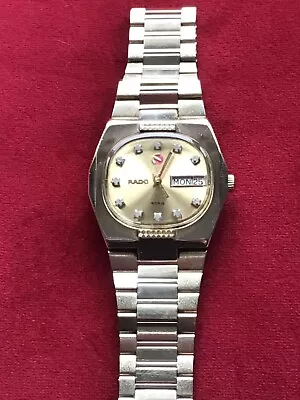 RADO Unisex Automatic Wristwatch DiaStar? 1970/80’s Stag Day/Date Orig Strap GWO • £129