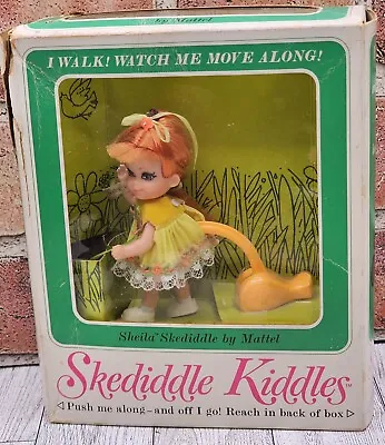 Vintage 1968 Mattel Liddle Kiddles Sheila Skediddle Doll Mint New NRFB NOS #3765 • $170