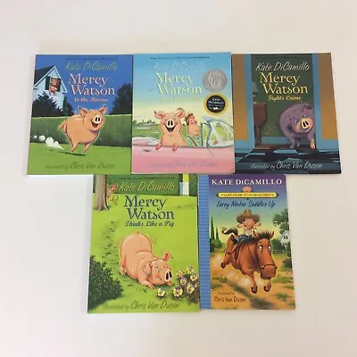 Mercy Watson Kate DiCamillo 5 Chapter Book Lot Deckawoo Drive • $19.99