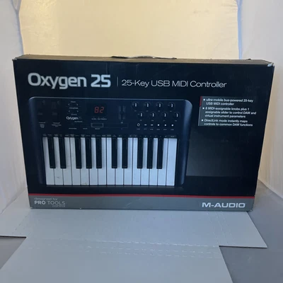 £63.77 • Buy M-Audio Oxygen 25 3RD Gen USB MIDI Keyboard Controller With Box EUC