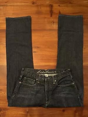 Eddie Bauer Mens Blue Denim Bootcut 100% Cotton Jeans Sz 30 X 31 • $10.40