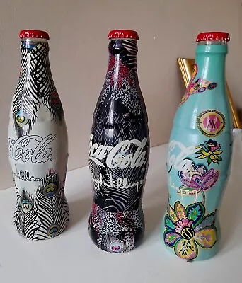 3x Matthew Williamson Designer 2005 Ltd Edition Coca Cola Bottle Coke • £15