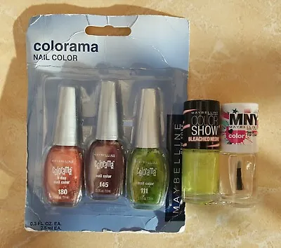 £1.99 • Buy NEW 5x Maybelline New York Nail Polish Top Coat Colorama Bleached Neons