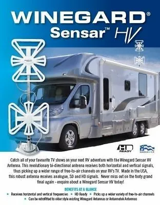 Winegard FreeVision Sensar HV TV Antenna Digital Aerial For Caravan RV VHF UHF • $499