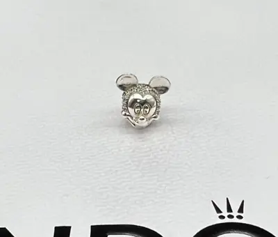 NEW Authentic Pandora Disney Mickey Mouse Clip Charm 797495CZ Clear CZ • $64.99