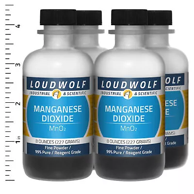 Manganese Dioxide 2 Lb Total (4 Bottles) Reagent Grade Fine Powder USA SELLER • $62.99