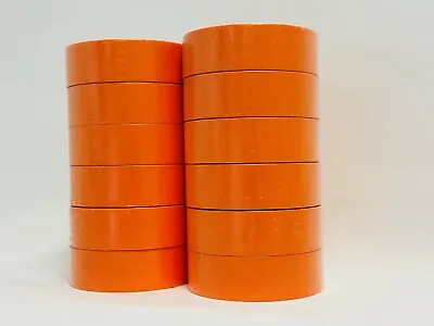 PREMIUM MASKING TAPE Orange 1-1/2 Inch  (12 Rolls) 2 Sleeves Automotive Bodyshop • $49.50