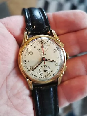 Telda Swiss Venus 170 Chronograph Vintage Men's Watch • $416.47