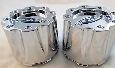 Motto/ Moto Metal  Chrome Custom Center Wheel Caps #353k83/ #s409-16  (set Of 2) • $58.61