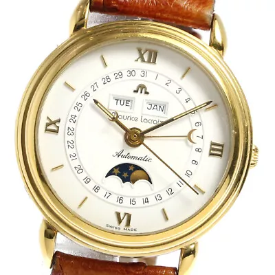 Maurice LACROIX 13111 Masterpiece Triple Calendar Moon Phase Automatic Men's • $1316.62