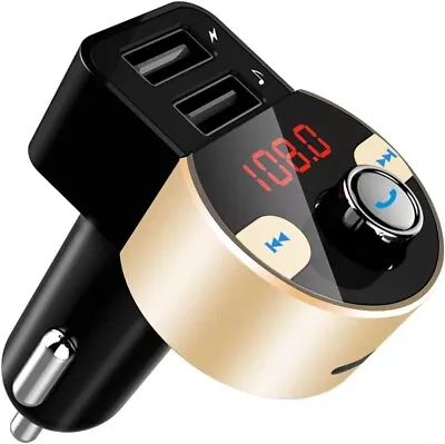 FirstE FM Transmitter Bluetooth 4.2 Car Radio Audio Adapter FM Modulator Car MP • £12.99