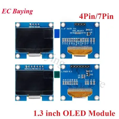 OLED Module 1.3 Inch LCD LED Display Screen White/Blue 128X64 SSD1306 SH1106 • $6.58