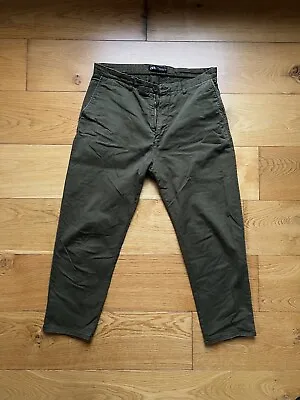 Men’s Zara Cargo Tapered Cargo/Chinos - Green W34 • £9.99