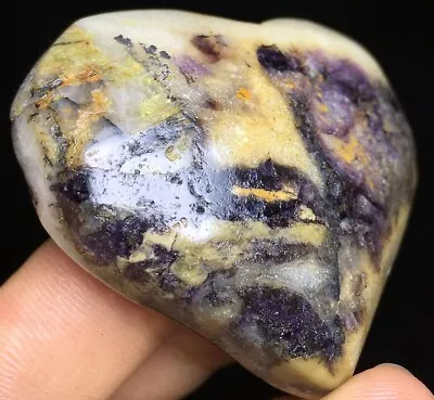 52g  Natural Purple Charoite Raw Healing Crystal Heart Stone Specimens  Y97 • $2.50