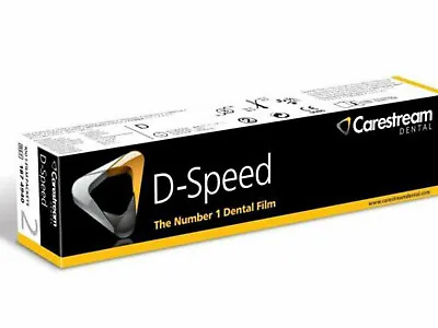 Kodak Dental Intraoral D-Speed 100 X-ray Films Carestream Adult DF-58 Size 2 • $27.99