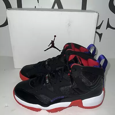 Nike Air Jordan Jumpman Two Trey Shoes Black Dark Concord DO1925-001 Men's Sz 9 • $80