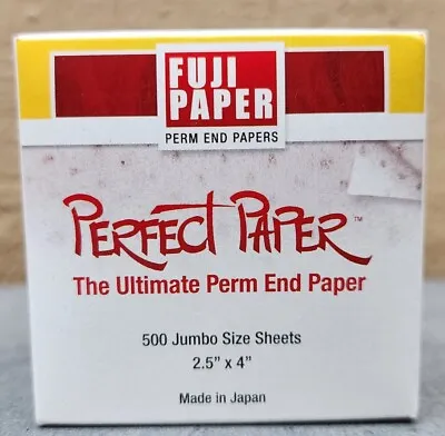 $8 • Buy Fuji Paper The Ultimate Perm End Paper Contains 500 Jumbo Size Sheets 2.5” X 4”