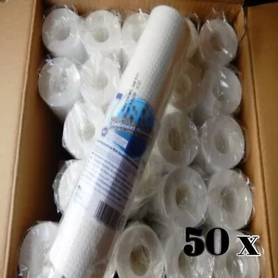 50 X 1 Micron Aquafilter Sediment Cartridge Water Filter Size 10  - LIFF NSW1 • £54.28