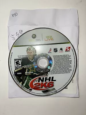 NHL 2K6 Xbox 360 Video Game Disc Only - No Tracking #1140 • $5.45