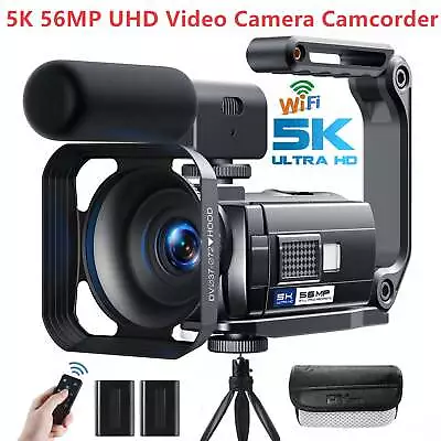 5K UHD Video Camera Camcorder 56MP Digital Anti-Shake YouTube Camera Vlogging AU • $199.99