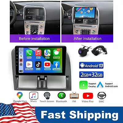 For 2008-13 Volvo Xc60 Apple Wifi Carplay Radio Android 13 Rds Gps Navi &Camera • $178