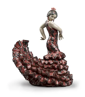 Lladro Flamenco Flair Woman (red) #8765 Brand New In Box Huge Dancer Save$$ F/sh • $5995