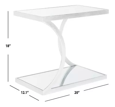 Safavieh Sullivan Silver Leaf Accent Table Reduced Price 2172714785 FOX2526A • $120