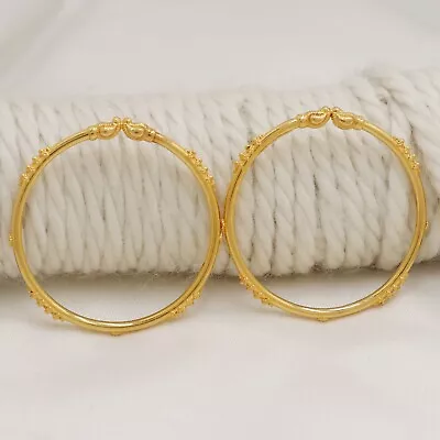 22k Yellow Gold Baby Kada Bangle Best For Your Child Or Baby  Handmade Jewelry • $1502