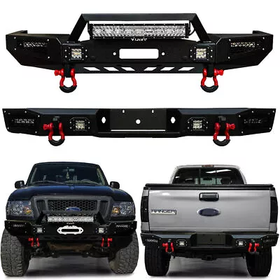 Vijay Fit 1993-1997 Ford Ranger Front Or Rear Bumper W/Winch Plate & LED Lights • $729.99