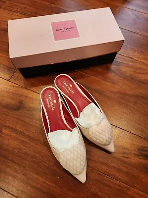 New Kate Spade Malena Pink Heart Mules Slides Shoes Size 7 B • $65