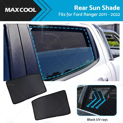 2PCS Rear Window Sun Shade Suitable For Ford Ranger 11-22 Car Sun Blind Mesh • $32