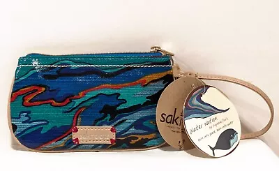 NWT The Sak SAKROOTS Water Nation By Daphane Park Multicolor PVC Lined Wristlet • $51.31