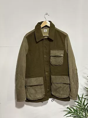 CP Company Green Wool Field Jacket Size 50 • £220