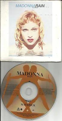 MADONNA Rain RARE RADIO REMIX 2TRX CARDED SLEEVE LIMITED USA CD Single 1992 • $24.99