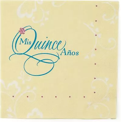 Mis Quince Anos Quinceanera Tiara 15th Birthday Party Bulk Luncheon Napkins • $9.77