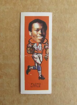 1974 Nabisco Sugar Daddy Football Floyd Little #2 Denver Broncos Card • $2.19