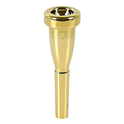 Adore Pro Trumpet Mouthpiece 3C Brass Gold-Plated Replacement Part Accessory • $12.98