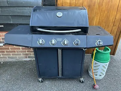 £95 • Buy Large Barbecue / Bbq With Side Burner And Full BP Light Gas Bottle