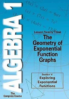 Geometry Of Exponential Function DVD • $4.80