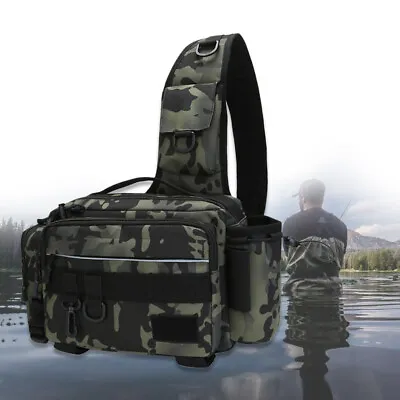 $46.99 • Buy Multifunctional Portable Fishing Gear Storage Bag Waist Bag With Detachable Belt